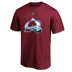 Nathan MacKinnon Colorado Avalanche Fanatics Authentic Stack Player Name & Number T-Shirt - Burgundy T-shirts