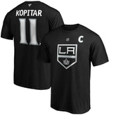 Anze Kopitar Los Angeles Kings Fanatics Authentic Stack Player Name & Number T-Shirt - Black T-shirts