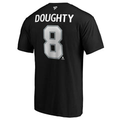Drew Doughty Los Angeles Kings Fanatics Authentic Stack Name & Number Team T-Shirt - Black T-shirts