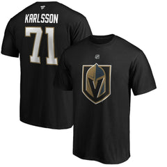 William Karlsson Vegas Golden Knights Fanatics Authentic Stack Player Name & Number T-Shirt - Black T-shirts