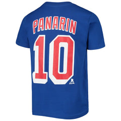 Artemi Panarin New York Rangers Youth Player Name & Number T-Shirt - Blue T-shirts