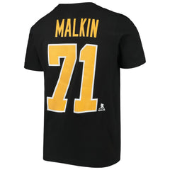 Evgeni Malkin Pittsburgh Penguins Youth Player Name & Number T-Shirt - Black T-shirts