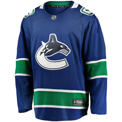 Vancouver Canucks Fanatics Home Team Breakaway Jersey - Blue Jerseys