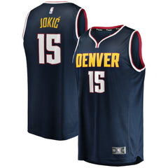 Nikola Jokic Denver Nuggets Fast Break Player Jersey sale - Icon Editi- Navy online