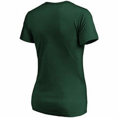 Green Bay Packers Women's Primary Logo V-Neck T-Shirt - Green discount