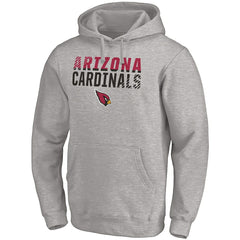 Arizona Cardinals Fade Out Fitted Pullover Hoodie - Heather Gray discount
