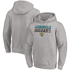 Jacksonville Jaguars Fade Out Fitted Pullover Hoodie - Heather Gray for sale