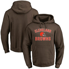 Cleveland Browns Victory Arch Team Fitted Pullover Hoodie - Brown cheap