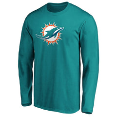 Miami Dolphins Primary Logo Long Sleeve T-Shirt - Aqua cheap