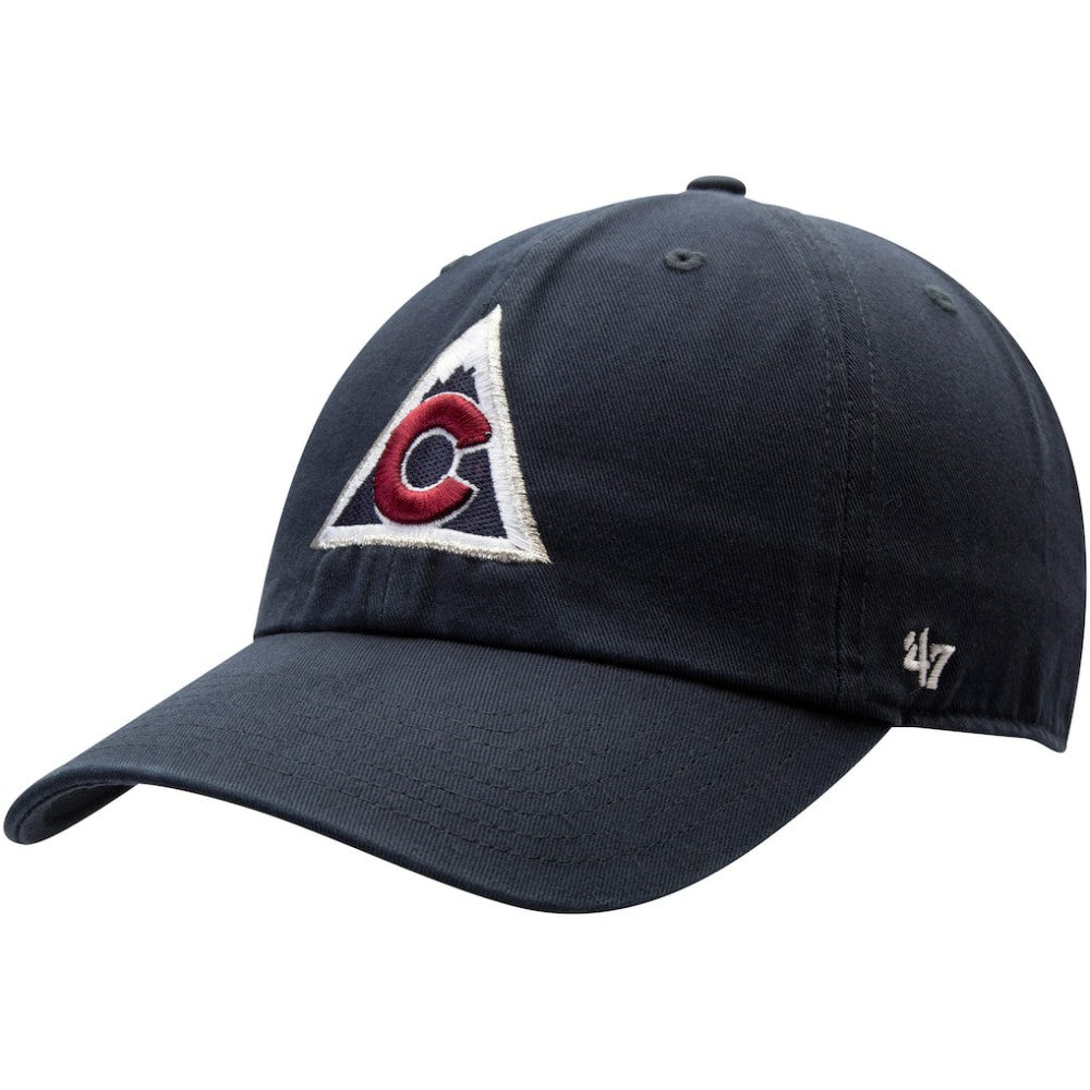 Colorado Avalanche '47 Clean Up Alternate Logo Adjustable Hat - Navy Hats
