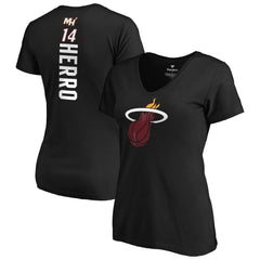 Tyler Herro Miami Heat Women's Team Playmaker Name & Number T-Shirt - Black shop