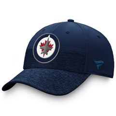 Winnipeg Jets Fanatics Authentic Pro Locker Room 2-Tone Flex Hat - Navy Hats