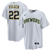 Christian Yelich Milwaukee Brewers Alternate Replica Player Jersey White
