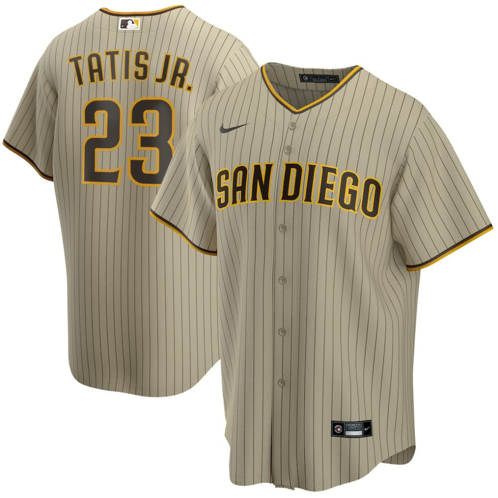 Fernando Tatis Jr. San Diego Padres Alternate Replica Player Jersey Tan