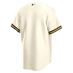 Milwaukee Brewers Home Replica Team Jersey Cream