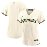 Milwaukee Brewers Women's Home Replica Team Jersey Cream