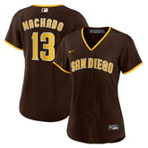 Manny Machado San Diego Padres Women's Road Replica Player Jersey Brown