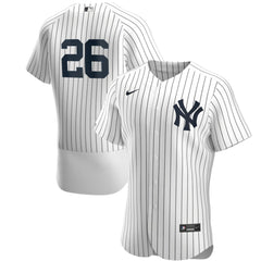 DJ LeMahieu New York Yankees Home Authentic Player Jersey White/Navy