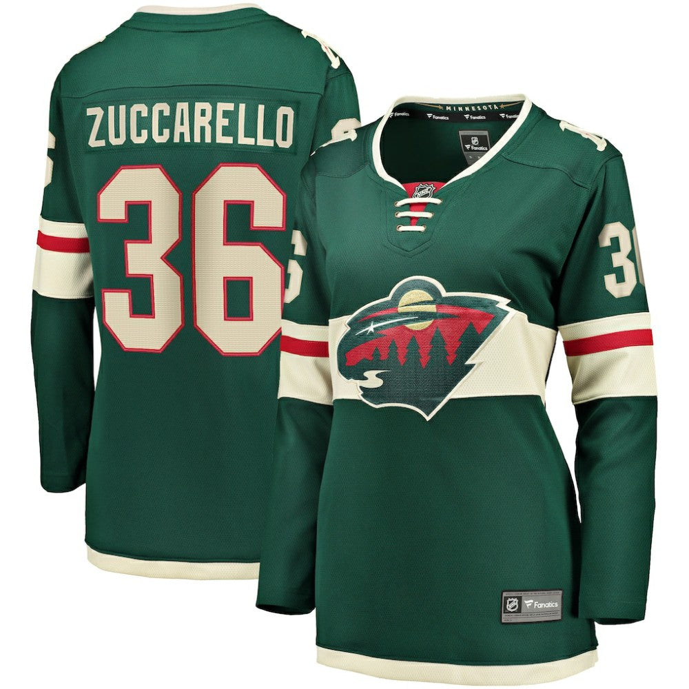 Mats Zuccarello Minnesota Wild Fanatics Women's Breakaway Player Jersey - Green Jerseys