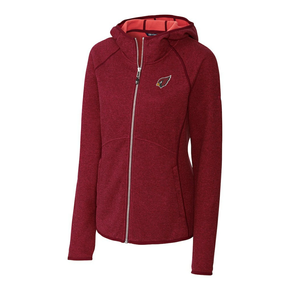 Arizona Cardinals Cutter & Buck Women's Mainsail Full-Zip Jacket - Red sale