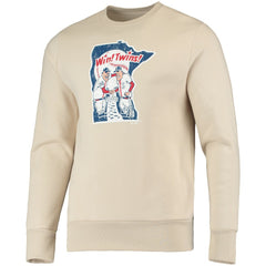 Minnesota Twins Majestic Threads Fleece Pullover Sweatshirt Oatmeal