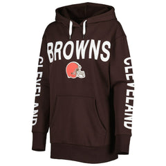 Cleveland Browns G-III 4Her by Carl Banks Women's Extra Point Pullover Hoodie - Brown outlet