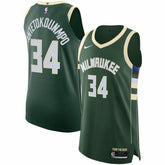 Giannis Antetokounmpo Milwaukee Bucks Authentic Jersey - Icon Edition - Hunter Green cheap