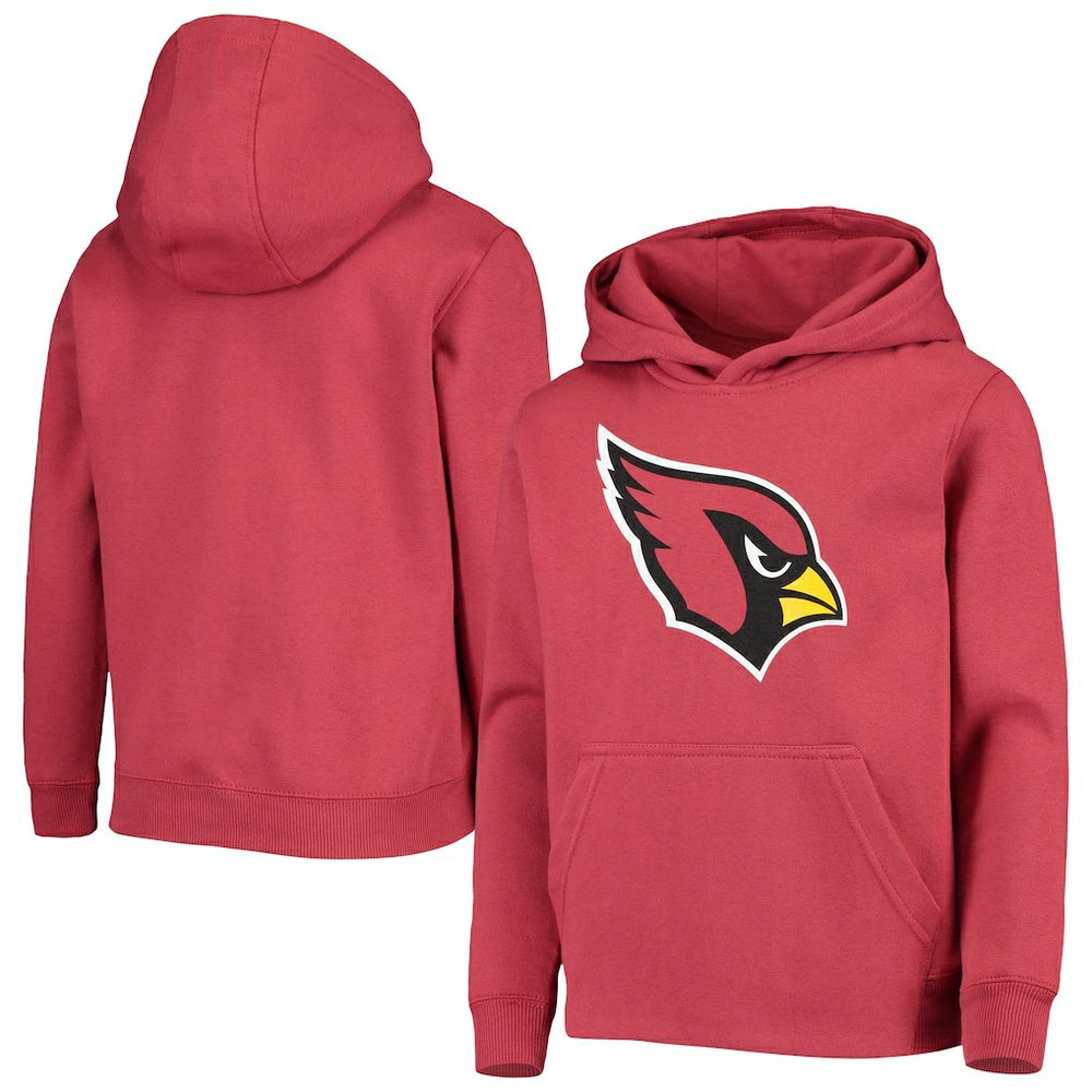 Arizona Cardinals Youth Primary Team Logo Pullover Hoodie - Cardinal discount