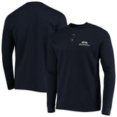 Seattle Seahawks Dunbrooke Logo Maverick Thermal Henley Long Sleeve T-Shirt - Navy sale