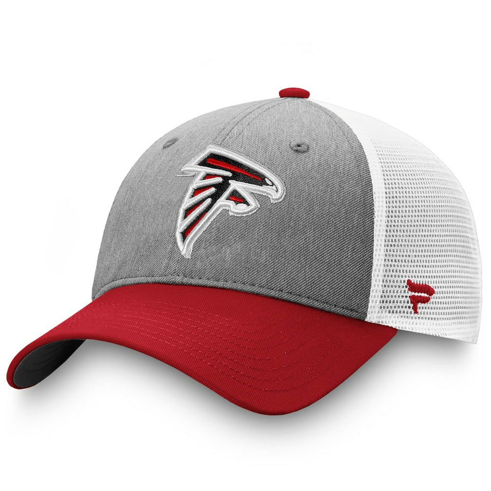 Atlanta Falcons Tri-Tone Trucker Snapback Hat - Gray/Red online