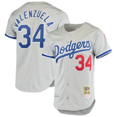 Fernando Valenzuela Los Angeles Dodgers Road 1981 Cooperstown Collection Authentic Jersey Gray
