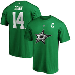 Jamie Benn Dallas Stars Fanatics Authentic Stack Player Name & Number T-Shirt - Kelly Green T-shirts