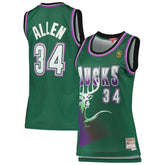 Ray Allen Milwaukee Bucks Women's 1996/97 Hardwood Classics Swingman Jersey - Green on sale