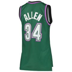 Ray Allen Milwaukee Bucks Women's 1996/97 Hardwood Classics Swingman Jersey - Green on sale