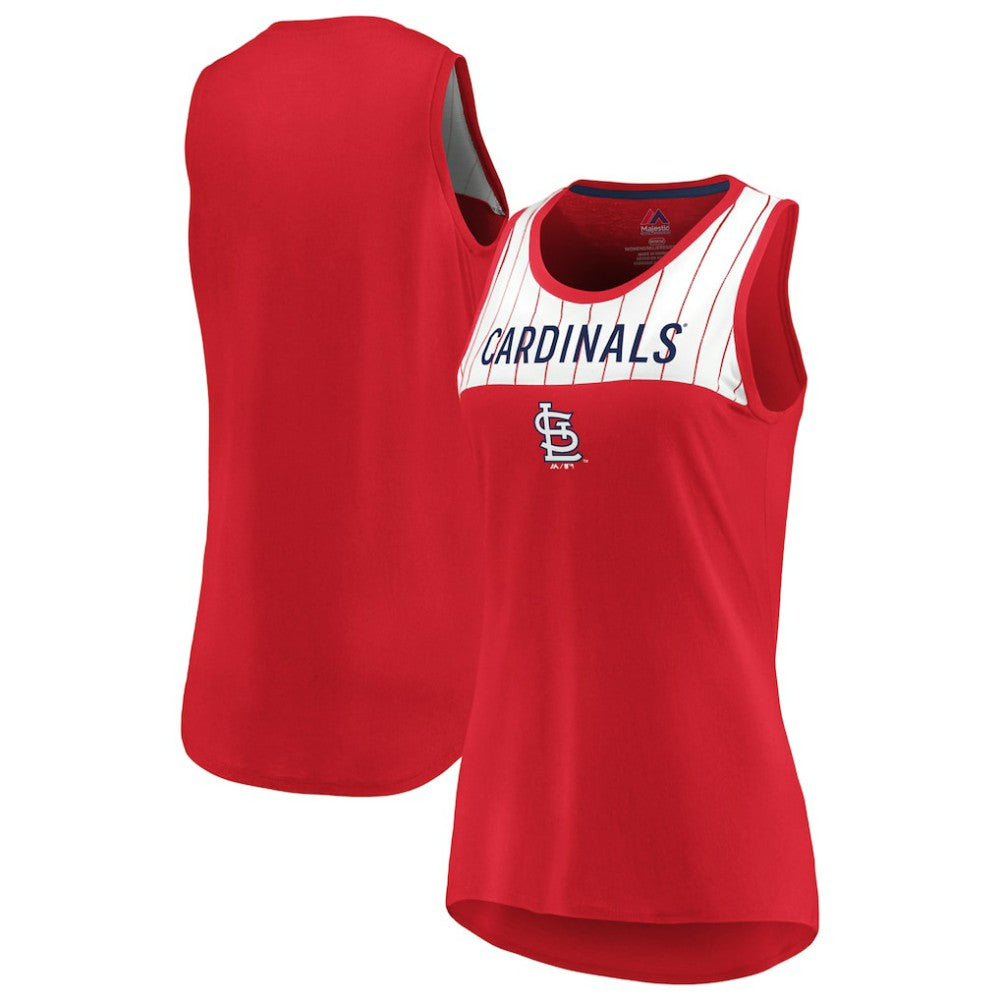 St. Louis Cardinals Majestic Women's Break From Tradition Tank Top Red