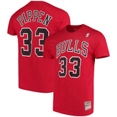 Scottie Pippen Chicago Bulls Hardwood Classics Name & Number Player T-Shirt sale - Red sale