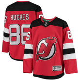 Jack Hughes New Jersey Devils Youth Home Premier Player Jersey - Red Jerseys