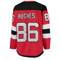 Jack Hughes New Jersey Devils Youth Home Premier Player Jersey - Red Jerseys