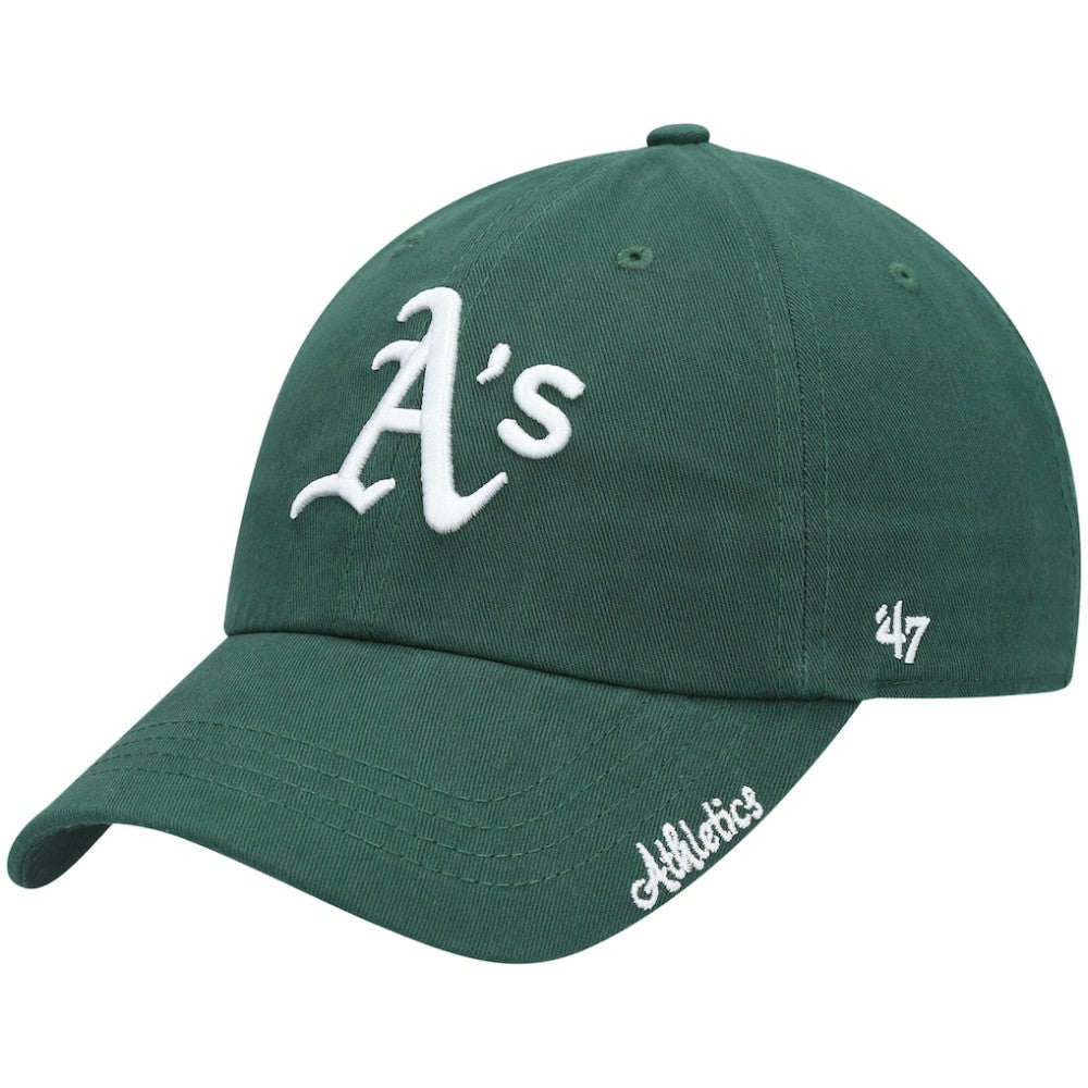 Athletics Women's Team Miata Clean Up Adjustable Hat Green