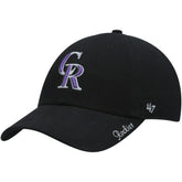 Colorado Rockies Women's Team Miata Clean Up Adjustable Hat Black