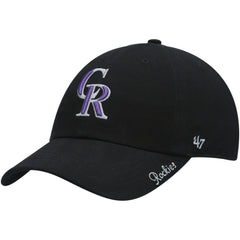 Colorado Rockies Women's Team Miata Clean Up Adjustable Hat Black