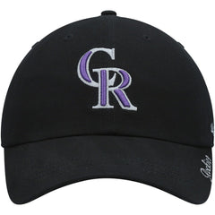 Colorado Rockies Women's Team Miata Clean Up Adjustable Hat Black