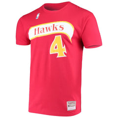 Spud Webb Atlanta Hawks Hardwood Classics Name & Number T-Shirt - Red sale