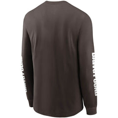 Cleveland Browns Split Local Long Sleeve T-Shirt - Brown online