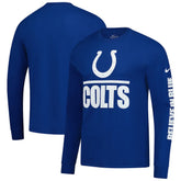 Indianapolis Colts Split Local Long Sleeve T-Shirt - Royal cheap
