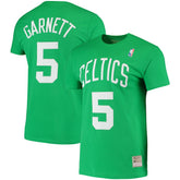Kevin Garnett Boston Celtics Hardwood Classics Stitch Name & Number T-Shirt - Kelly Green for sale