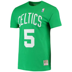 Kevin Garnett Boston Celtics Hardwood Classics Stitch Name & Number T-Shirt - Kelly Green for sale