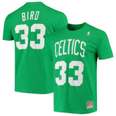 Larry Bird Boston Celtics Hardwood Classics Stitch Name & Number T-Shirt - Kelly Green online