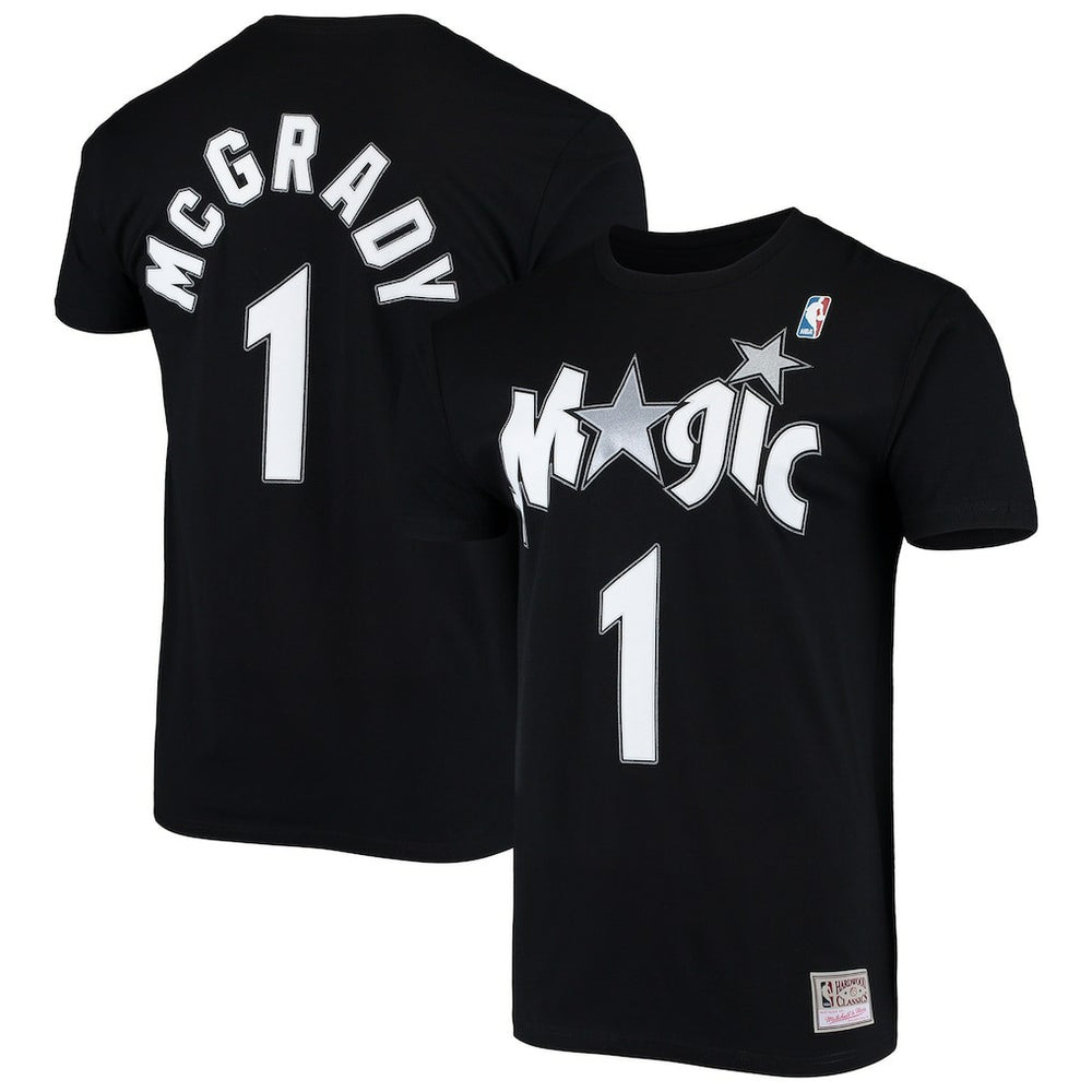 Tracy McGrady Orlando Magic Hardwood Classics Stitch Name & Number T-Shirt - Black outlet