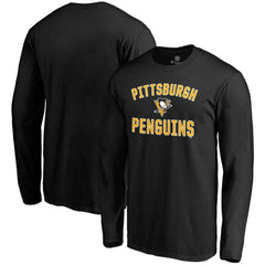 Pittsburgh Penguins Fanatics Team Victory Arch Long Sleeve T-Shirt - Black T-shirts
